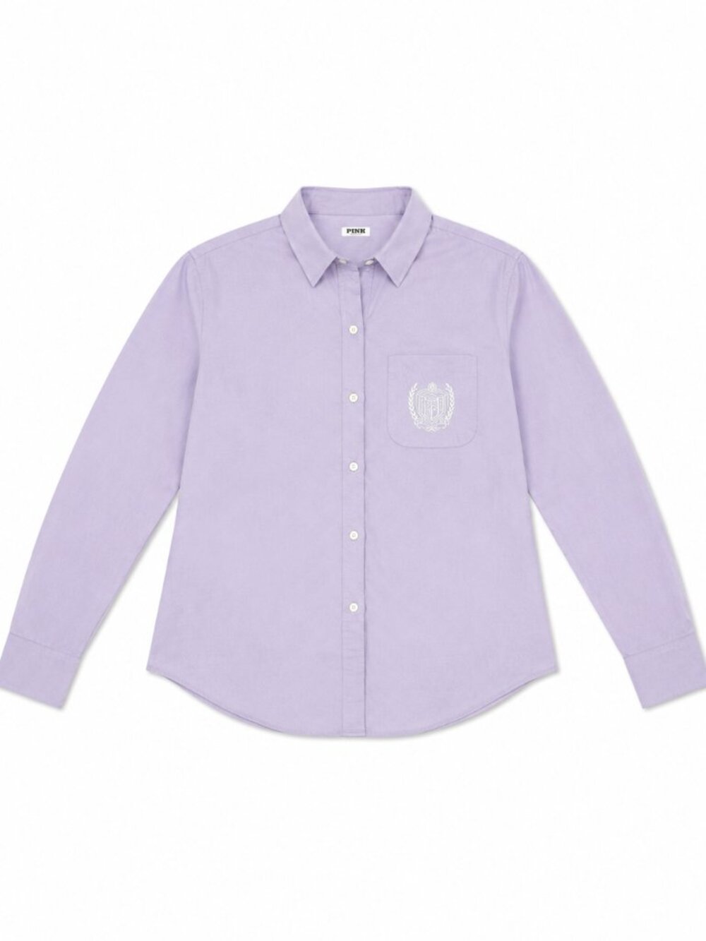 Vintage PINK Victoria's Secret Lavender Button Down Shirt, Size Medium